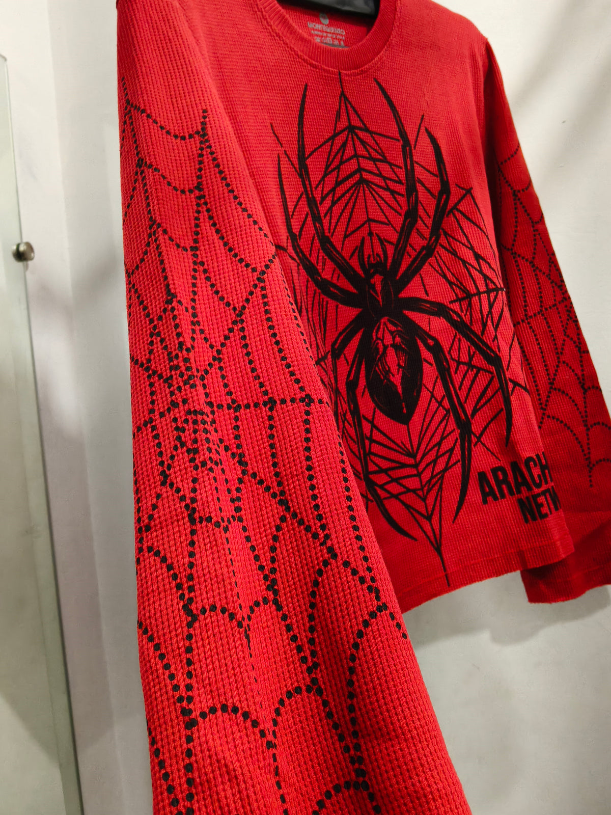 Arachnid Network Red Graphic Full-Sleeve T-Shirt