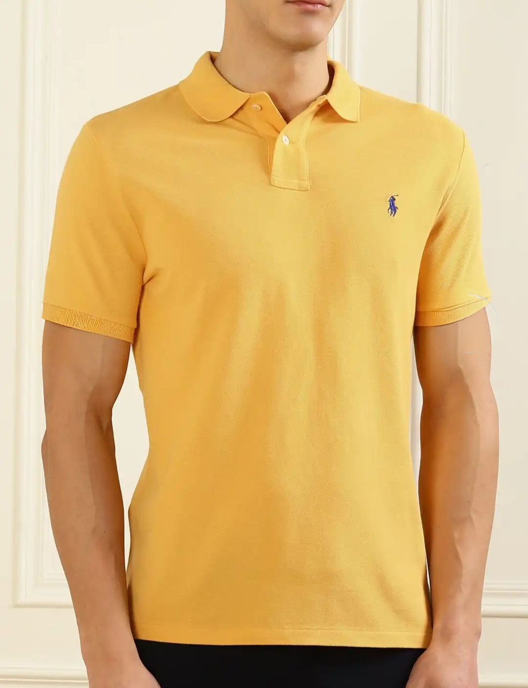 Bhavy Apparels Yellow Classic Polo T-Shirt for Men | Pique Cotton | Regular Fit | Half Sleeve