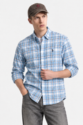 Bhavy Apparels Men Blue & White Checked Casual Shirt